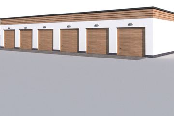  Projekt garażu G341 garaż sześciostanowiskowy (SLN2571) - projekt garażu parterowego - Zdjęcie 2