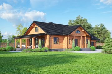  Projekt domu Chmielów dw 19 (KRP2227) - projekt domu parterowego - Zdjęcie 1