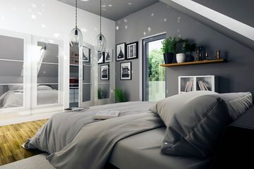  Projekt domu Lerka bez wiaty bliźniak [B-BL2] (WRF1856) - projekt domu parterowego z poddaszem - Zdjęcie 8