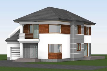  Projekt domu at-174 (BSK1041) - projekt domu z pełnym piętrem - Zdjęcie 2