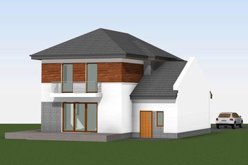  Projekt domu at-174 (BSK1041) - projekt domu z pełnym piętrem - Zdjęcie 4