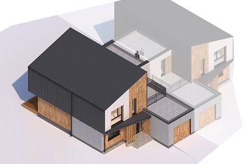  Projekt domu Bliźniak 03 (KZB1013) - projekt domu z pełnym piętrem - Zdjęcie 3