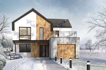  Projekt domu Z wykuszem 01 (KZB1014) - projekt domu z pełnym piętrem - Zdjęcie 2