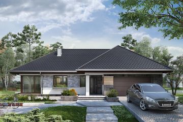  Projekt domu Tymoteusz G2 (1558) (KRD2706) - projekt domu parterowego - Zdjęcie 1