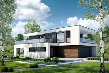  Projekt domu Przestronny D40 (WWB1037) - projekt domu z pełnym piętrem - Zdjęcie 1