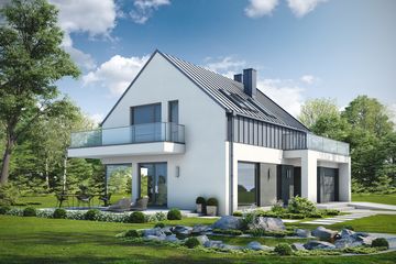  Projekt domu Wyjątkowy D41 (WWB1039) - projekt domu parterowego z poddaszem - Zdjęcie 3