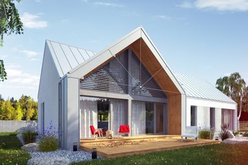  Projekt domu Gallus I (SLS1121) - projekt domu parterowego z poddaszem - Zdjęcie 1