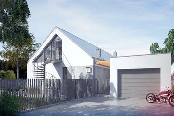  Projekt domu Gallus I (SLS1121) - projekt domu parterowego z poddaszem - Zdjęcie 2