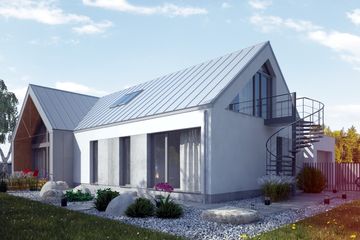  Projekt domu Gallus I (SLS1121) - projekt domu parterowego z poddaszem - Zdjęcie 3