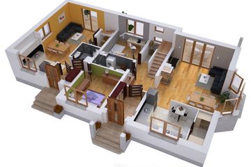  Projekt domu BS-12 wariant 1 dwulokalowy (JGC1200) - projekt domu parterowego z poddaszem - Zdjęcie 4