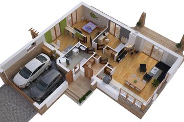  Projekt domu BW-39 wariant 6 z garażem (JGC1199) - projekt domu parterowego - Zdjęcie 5