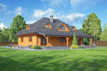  Projekt domu Chmielniki dws 39 (KRP2235) - projekt domu parterowego z poddaszem - Zdjęcie 2