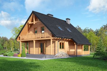  Projekt domu Świdnica mała dw 29 (KRP2236) - projekt domu parterowego z poddaszem - Zdjęcie 2