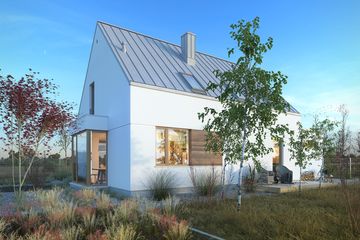  Projekt domu Przytulny 4 (WAW1098) - projekt domu parterowego z poddaszem - Zdjęcie 3