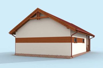  Projekt budynku gospodarczego G283 budynek gospodarczy (SLN2092) - projekt budynku parterowego - Zdjęcie 3