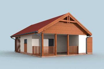  Projekt budynku gospodarczego G289 budynek gospodarczy (SLN2098) - projekt budynku parterowego - Zdjęcie 4