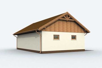  Projekt budynku gospodarczego G130 budynek gospodarczy (SLN1904) - projekt budynku parterowego - Zdjęcie 3