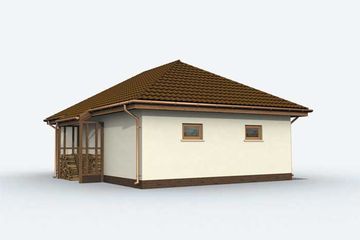  Projekt budynku gospodarczego G137 budynek gospodarczy (SLN1911) - projekt budynku parterowego - Zdjęcie 3