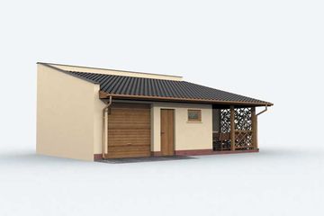  Projekt budynku gospodarczego G138 budynek gospodarczy (SLN1912) - projekt budynku parterowego - Zdjęcie 4