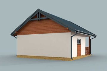  Projekt budynku gospodarczego G290 budynek gospodarczy (SLN2099) - projekt budynku parterowego - Zdjęcie 3