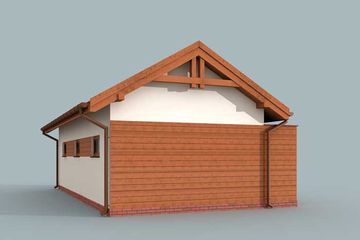  Projekt budynku gospodarczego G291 budynek gospodarczy (SLN2100) - projekt budynku parterowego - Zdjęcie 3