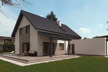  Projekt domu uA63 (WCB1083) - projekt domu parterowego z poddaszem - Zdjęcie 2