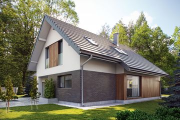  Projekt domu Dino (BSE1139) - projekt domu parterowego z poddaszem - Zdjęcie 3