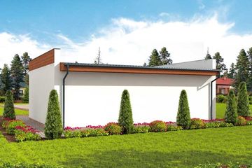  Projekt budynku gospodarczego G296 budynek gospodarczy (SLN2106) - projekt budynku parterowego - Zdjęcie 3