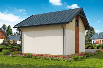  Projekt budynku gospodarczego G297 budynek gospodarczy (SLN2107) - projekt budynku parterowego - Zdjęcie 3