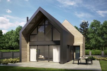  Projekt domu letniskowego House S.2 – drewno HBE (WRG1071) - projekt domu parterowego z poddaszem - Zdjęcie 1