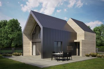  Projekt domu letniskowego House S.2 – drewno HBE (WRG1071) - projekt domu parterowego z poddaszem - Zdjęcie 2