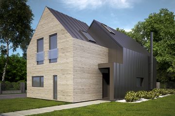  Projekt domu letniskowego House S.2 – drewno HBE (WRG1071) - projekt domu letniskowego parterowego z poddaszem - Zdjęcie 3