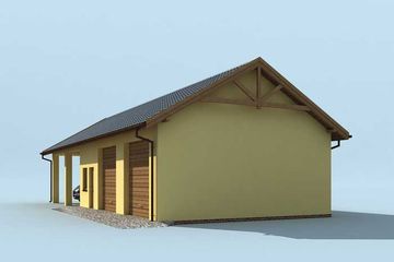  Projekt budynku gospodarczego G209 budynek gospodarczy (SLN1988) - projekt budynku parterowego - Zdjęcie 3