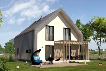  Projekt domu Kompaktowy 01 (KZB1015) - projekt domu parterowego z poddaszem - Zdjęcie 5