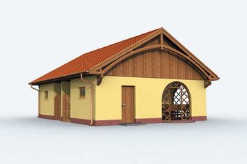  Projekt budynku gospodarczego G145 budynek gospodarczy (SLN1920) - projekt budynku parterowego - Zdjęcie 4