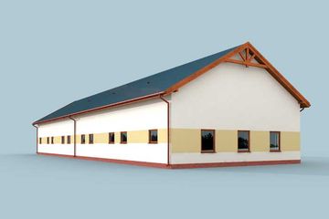  Projekt budynku gospodarczego G307 budynek gospodarczy (SLN2117) - projekt budynku parterowego - Zdjęcie 3