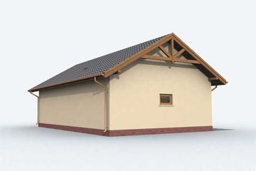  Projekt budynku gospodarczego G156 budynek gospodarczy (SLN1929) - projekt budynku parterowego - Zdjęcie 4