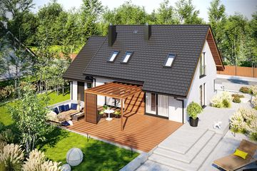  Projekt domu Mini 8 G1 (WRC2727) - projekt domu parterowego z poddaszem - Zdjęcie 3