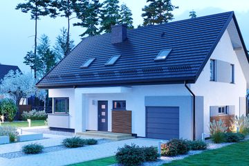  Projekt domu APS 303 (LUA1400) - projekt domu parterowego z poddaszem - Zdjęcie 3