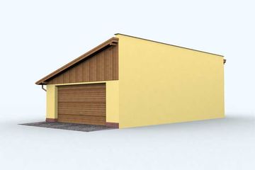  Projekt budynku gospodarczego G125 budynek gospodarczy (SLN1994) - projekt budynku parterowego - Zdjęcie 3