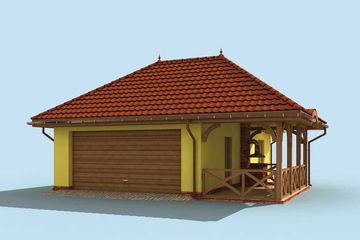  Projekt budynku gospodarczego G216 budynek gospodarczy (SLN1996) - projekt budynku parterowego - Zdjęcie 3