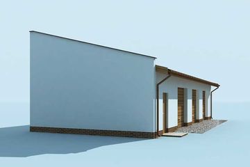  Projekt budynku gospodarczego G219 budynek gospodarczy (SLN1999) - projekt budynku parterowego - Zdjęcie 4