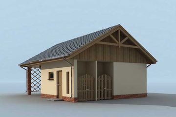  Projekt budynku gospodarczego G176 budynek gospodarczy (SLN1957) - projekt budynku parterowego - Zdjęcie 4