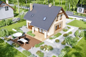  Projekt domu Tamarillo (WOF1070) - projekt domu parterowego z poddaszem - Zdjęcie 3