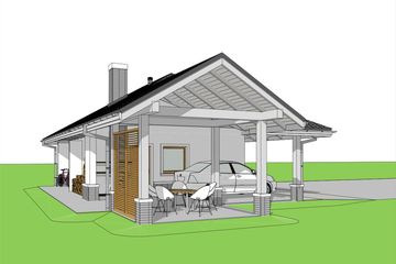  Projekt garażu G25 w. IV (WRC2728) - projekt garażu parterowego - Zdjęcie 2