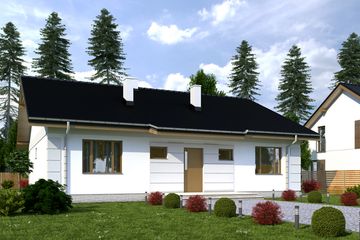  Projekt domu Nasturcja bez garażu [B] (WRF1943) - projekt domu parterowego - Zdjęcie 1
