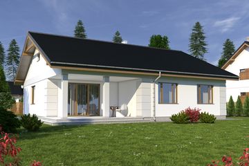  Projekt domu Nasturcja bez garażu [B] (WRF1943) - projekt domu parterowego - Zdjęcie 2