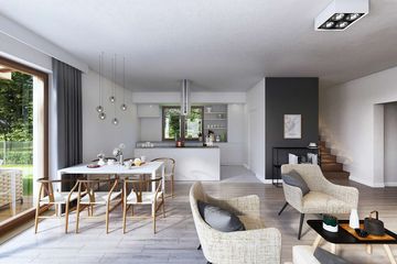 Projekt domu Tokio VII DCP190f - parterowy z poddaszem dom o powierzchni 151,45 m², dach dwuspadowy - ujęcie 5