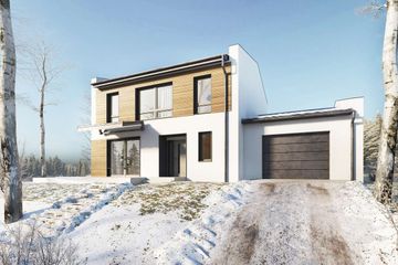  Projekt domu Skagen III DCP401b (WOB1687) - projekt domu z pełnym piętrem - Zdjęcie 1