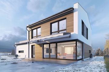  Projekt domu Skagen III DCP401b (WOB1687) - projekt domu z pełnym piętrem - Zdjęcie 2